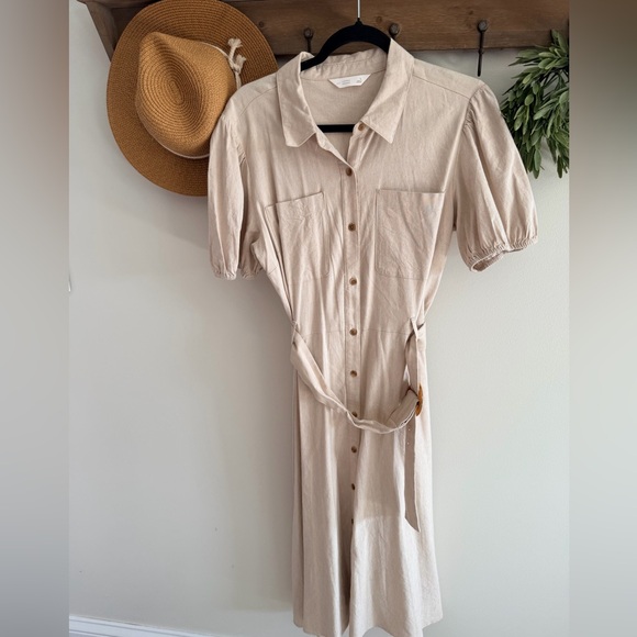 64 large Lauren Conrad LC dress preloved neutral - Picture 2 of 4